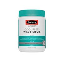 Viên uống dầu cá Swisse Ultiboost Odourless Wild Fish Oil 1000mg