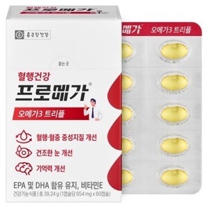 Viên uống dầu cá và hồng sâm Chong Kun Dang Omega 3 180 viên