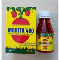 Viên uống dầu gấc Morita 400mg lo 100 viên