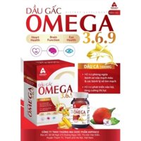 Viên uống dầu gấc Omega 369 Anphaco hộp 50viên hỗ trợ tăng cường thị lực, ngăn ngừa lão hóa, bổ sung vitamin cho mắt