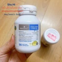 Viên uống dầu gan cá tuyết bioisland cho bé, Cod Liver Fish Oil BioIsland 90 viên Úc