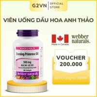Viên uống dầu hoa anh thảo Evening Primrose Oil GLA WEBBER NATURALS Hộp 180 viên DATE T11/2026