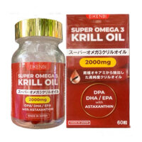 Viên uống dầu nhuyễn thể Omega 3 - Eikenbi-Super Krill Oil Omega, Hộp 60 viên 2000mg