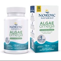 Viên Uống Dầu Tảo Biển Omega3 Thực Vật, Vegan Algae Tại Mỹ, Sáng Bổ Khỏe Mắt, Trẻ Hóa Tăng Miễn Dịch Nordic