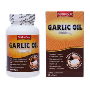 Viên uống dầu tỏi giảm mỡ máu garlic oil pharmekal 5000mg 60 viên