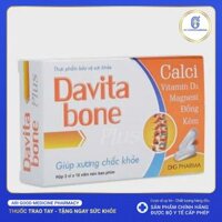 Viên uống Davita Bone DHG giúp xương chắc khỏe (3 vỉ x 10 viên)