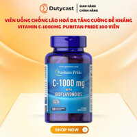 Viên uống đẹp da chống lão hoá tăng cường đề kháng Vitamin C 1000mg Puritan Pride 100 viên