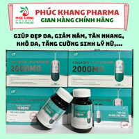 VIÊN UỐNG ĐẸP DA COLLAGEN - GLUTATHIONE 2000MG. CHĂM SÓC DA, LÀM ĐẸP DA TỪ BÊN TRONG