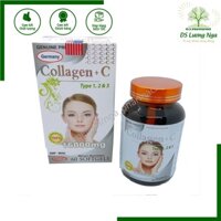 Viên uống đẹp da COLLAGEN +C TYPE 1,2&3 chống lão hóa, mờ thâm (16000 mg)