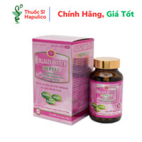 Viên uống đẹp da Collagen Roxtech Diệp Lục tăng nội tiết tố - Hộp 60 viên (Màu hồng)