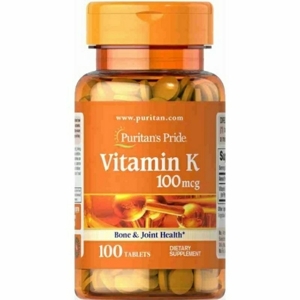 Viên uống đẹp da hỗ trợ đông máu Puritan's Pride Vitamin K 100mcg 100 viên