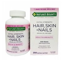Viên uống đẹp da, móng và tóc Nature’s Bounty Hair Skin & Nails - 250 viên