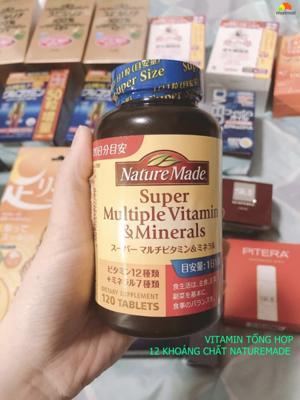 Viên uống đẹp da Nature made Super multiple vitamin & minerals 120 viên