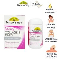 Viên uống đẹp da Nature's Way Beauty Collagen Booster Nature's Way 60 viên - Hidden Beauty