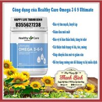 Viên uống đẹp da Omega 369 Fish Oil Healthy Care Dầu cá omega 369 của Úc 200 viên giúp đẹp da,móng, tóc