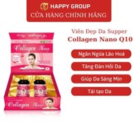 Viên Uống Đẹp Da Supper Collagen Nano Q10 Ngăn Ngừa Lão Hóa Và Làm Đẹp Da, Happy Group