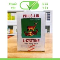 Viên uống đẹp da, tóc, móng L-CYSTINE Phils-Lin (Hộp 60 viên nang mềm, hàm lượng 500mg)