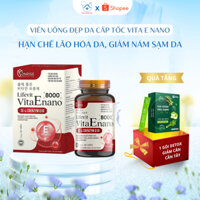 Viên uống đẹp da vitamin E Vita E Nano 8000, giúp hạn chế lão hóa da, nám sạm da, hộp 30 viên - Nhà thuốc 365+