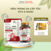 Viên uống đẹp da vitamin E Vita E Nano 8000, giúp hạn chế lão hóa da, giảm nám sạm da, hộp 30 viên
