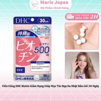 Viên Uống DHC Biotin Giảm Rụng Giúp Mọc Tóc Đẹp Da DHC Sustained Release Biotin Nhật Bản Gói 30 Ngày