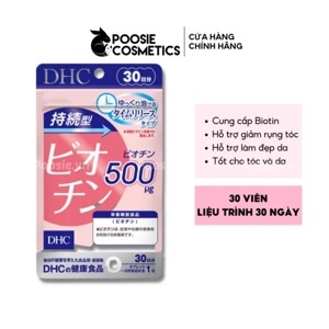 Viên uống DHC Biotin ngăn rụng tóc Sustained Release Biotin 30 Ngày (30 viên)