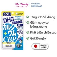Viên uống DHC bổ sung Canxi Calcium + CBP giúp xương chắc khoẻ, giảm đau nhức xương khớp gói 120 viên (30 ngày)