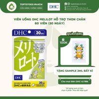 Viên uống DHC Melilot hỗ trợ thon chân, giảm phù nề, da sần vỏ cam 60 viên (30 ngày)