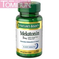 VIÊN UỐNG ĐIỀU HÒA GIẤC NGỦ NATURE'S BOUNTY MELATONIN 5MG 90 VIÊN