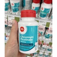 Viên uống điều hòa insulin Chromium Picolinate Life brand, 100 viên; HSD 2026