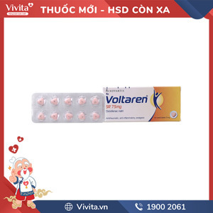Viên uống điều trị khớp, viêm cột sống Voltaren 75mg