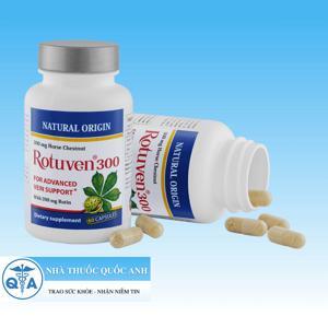 Viên uống điều trị suy giãn tĩnh mạch chân Rotuven®300 60 viên