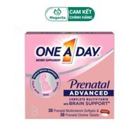 Viên Uống Dinh Dưỡng Cho Bà Bầu One A Day Women’s Prenatal Multivitamin 30 Viên và DHA 30 Viên