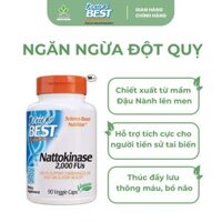 Viên Uống Doctor’s Best Nattokinase 2,000 Fus Ngăn Ngừa Và Hỗ Trợ Sau Tai Biến (90 Viên/Lọ)