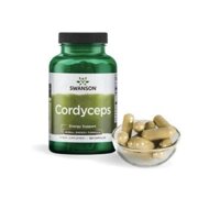Viên uống đông trùng hạ thảo Swanson Cordyceps Sinensis 120 capsules 600mg của Mỹ
