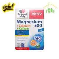 Viên uống Doppel bổ sung Magnesium 500+Caxi, Kali 30 viên của Đức
