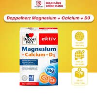 Viên Uống Doppelherz Magnesium + Calcium + D3 Tabletten Giúp Bổ Sung Các Chất Dinh Dưỡng Cho Cơ Và Xương Khớp