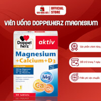 Viên Uống Doppelherz Magnesium + Calcium + D3 Tabletten Giúp Bổ Sung Các Chất Dinh Dưỡng Cho Cơ Và Xương Khớp