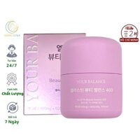 Viên uống Elastin Beauty Balance 400  giúp trắng da Viên uống hỗ trợ bổ sung Elastin hộp 60 viên Hàn Quốc