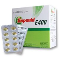 Viên uống Enpovid E400 (Hộp 100 viên) Hỗ trợ cải thiện tình trạng thiếu Vitamin E.