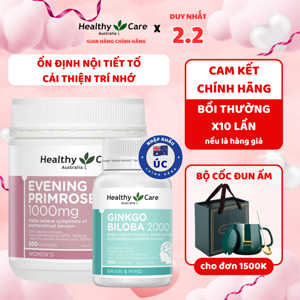 Viên uống Evening Primrose Oil Healthy Care của Úc hộp 400 viên