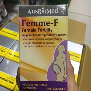 Viên uống Femme F hỗ trợ khả năng thụ thai Hộp 60 viên