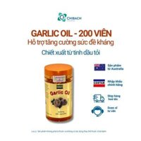 Viên uống Garlic Oil, hỗ trợ tăng cường sức đề kháng của costar nhập khẩu chính hãng, úc, hộp 200 viên