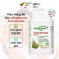 Viên uống giải độc gan, bổ gan Artischocken ALTAPHARMA làm mát gan, hỗ trợ tiêu hóa Hàng Đức 150v