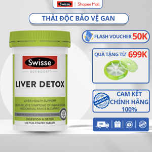 Viên uống giải độc gan Swisse Ultiboost Liver Detox 120 viên
