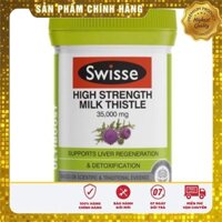 Viên uống giải độc gan Swisse High Strength Milk Thistle Úc 35000mg bổ gan