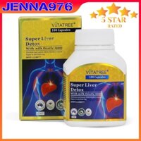 Viên Uống Giải Độc Gan Vitatree Super Liver Detox With Milk Thistle 38000 Hộp 100 Viên Của Úc - Jenna976