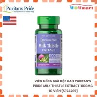 Viên uống giải độc gan Puritan's Pride Milk Thistle Extract 1000mg 90 viên