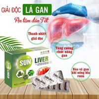 Viên uống giải độc gan Sunliver Vạn Tam Chính hãng giảm men gan cao, nổi mề đay, giải độc rượu bia