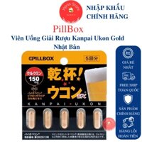 Viên Uống Giải Rượu Pillbox Gold Nhật Bản Giảm Độc Tố Cho Gan, Bảo Vệ Dạ Dày, Điều Hòa Hệ Thần Kinh