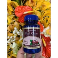 Viên uống giảm acid uric ngừa gout, đột quỵ tăng miễn dịch Puritan's Pride Black cherry extract 1000mg 100v